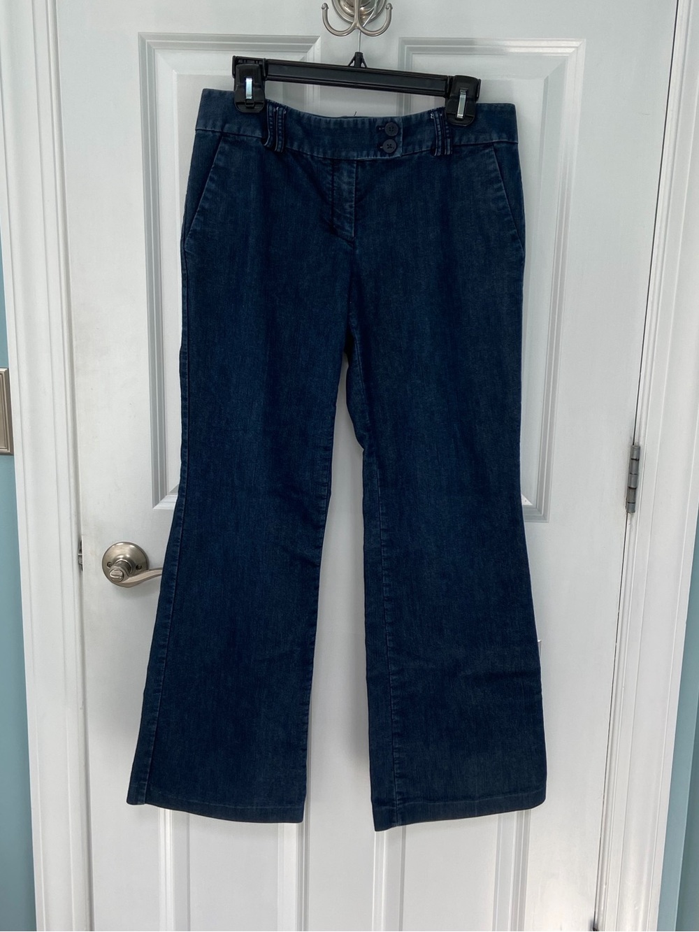Dark Blue Womens Trouser Style Jeans